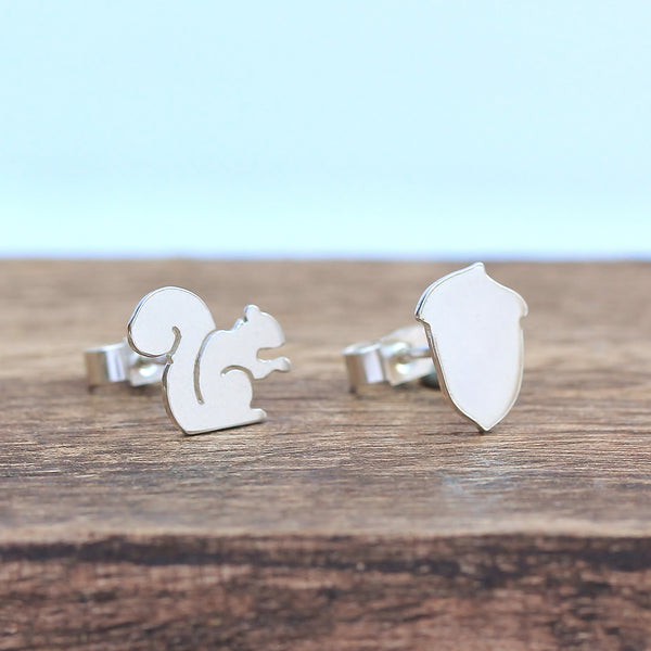 Squirrel & Acorn Earrings
