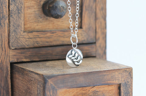 (PRIVATE LISTING) - Rowan and oak leaf pendants on a chain