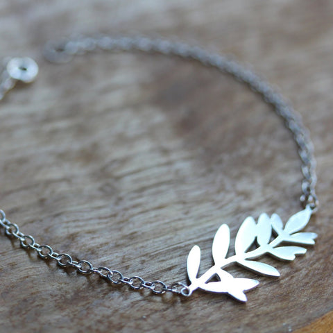 Lavender Leaf Bracelet
