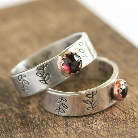 Garnet Trellis Ring