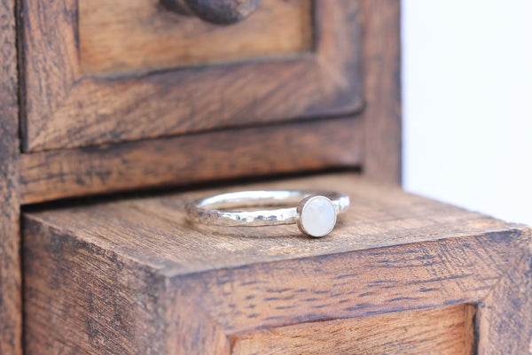 Moonstone 5mm Stacking Ring