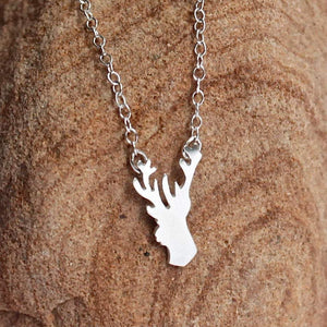 Tiny Stag Necklace